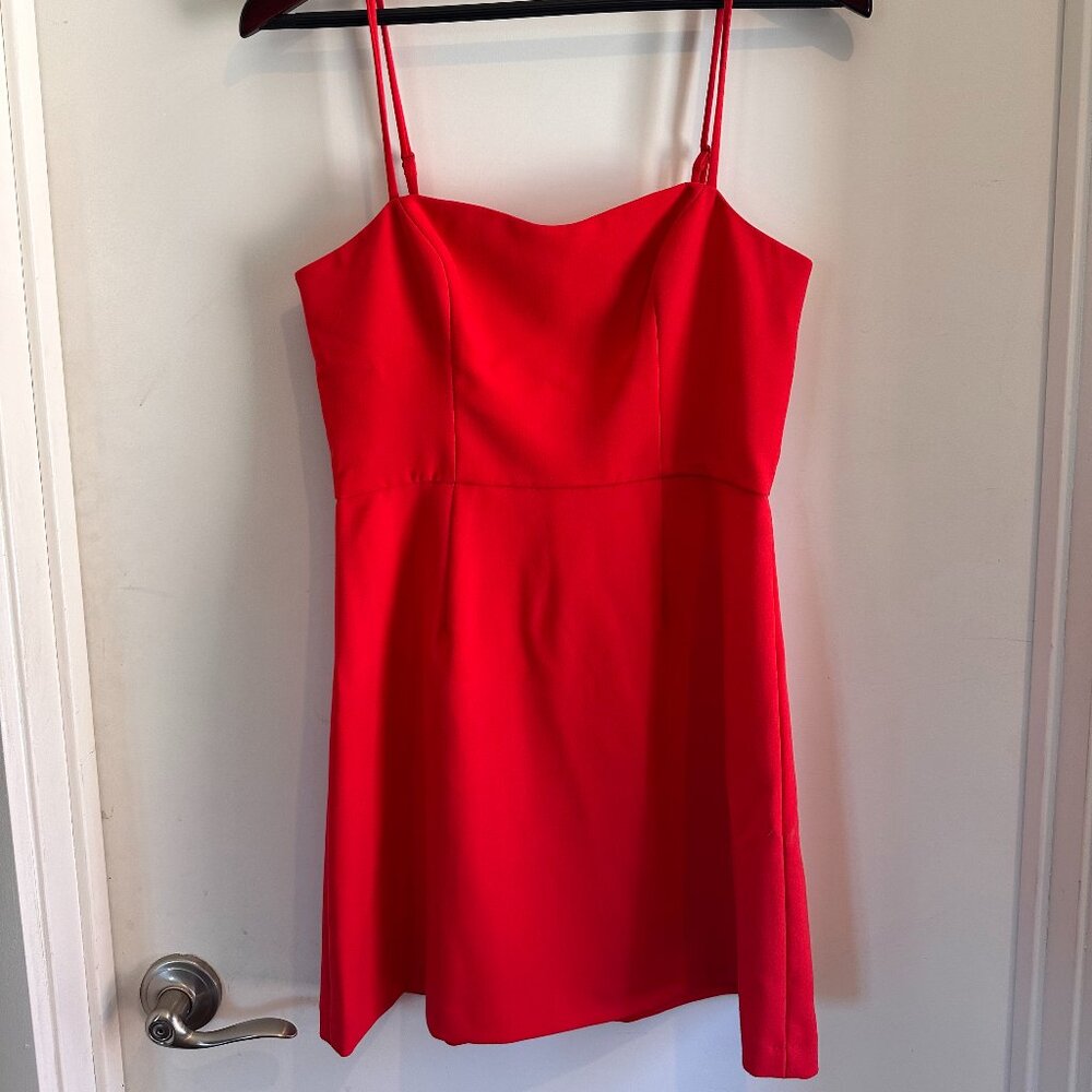 French Connection Red Spaghetti Strap Dress